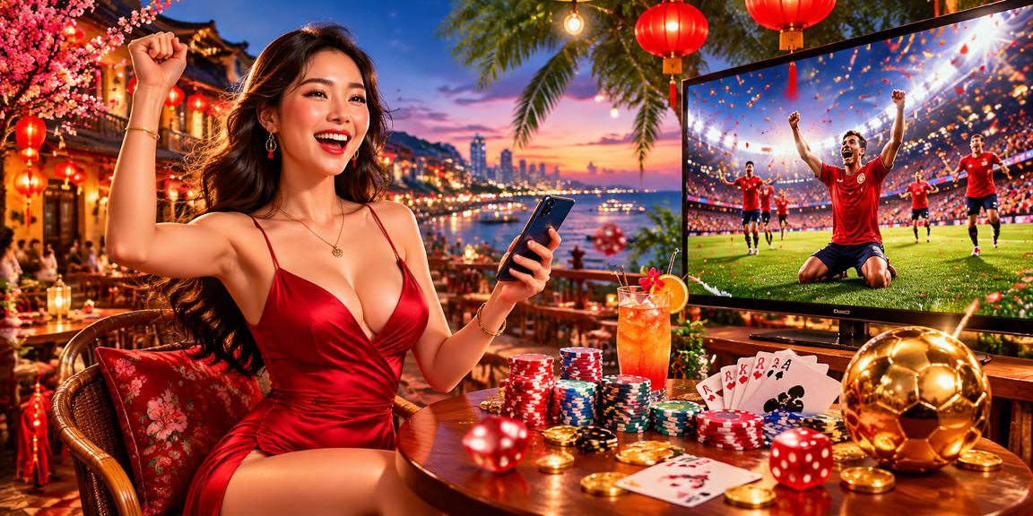 Bàn game bài Hà Nội với đèn lồng truyền thống — không khí giải trí ấm cúng