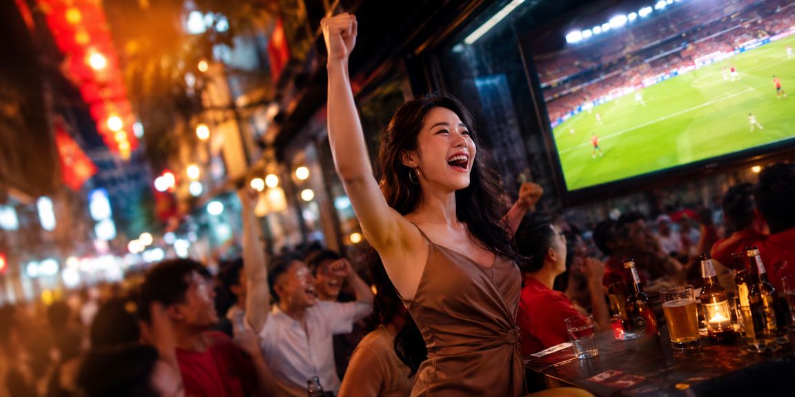 Không khí giải trí casino tại quán cà phê Hà Nội với ánh đèn ấm áp